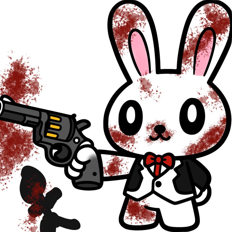 bunny with a revolver