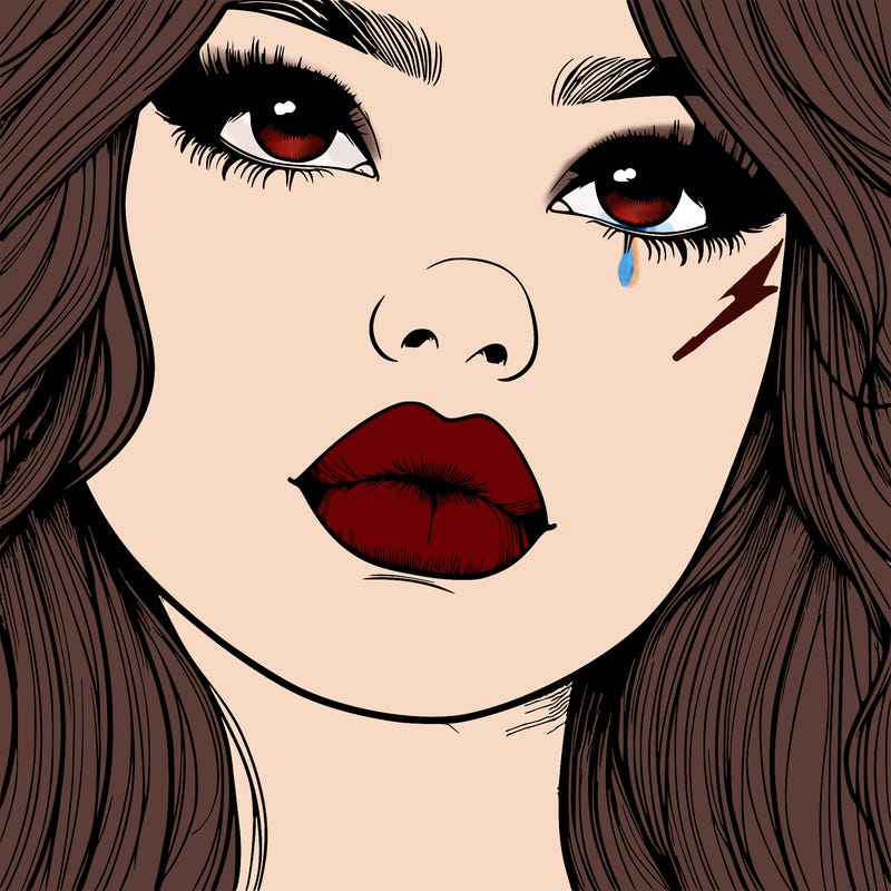 really realistic girl with lips