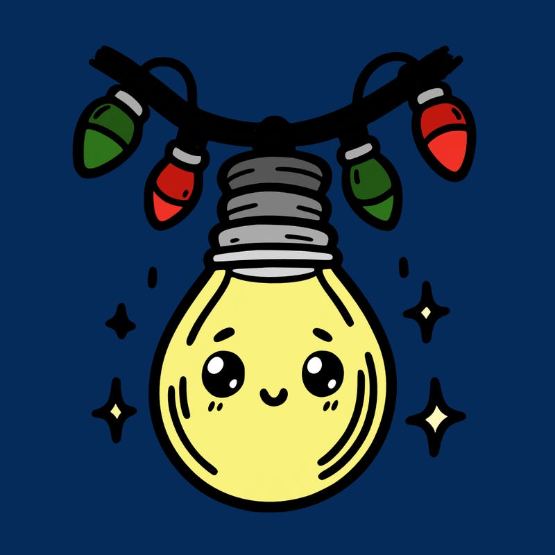 small bulb of a garland