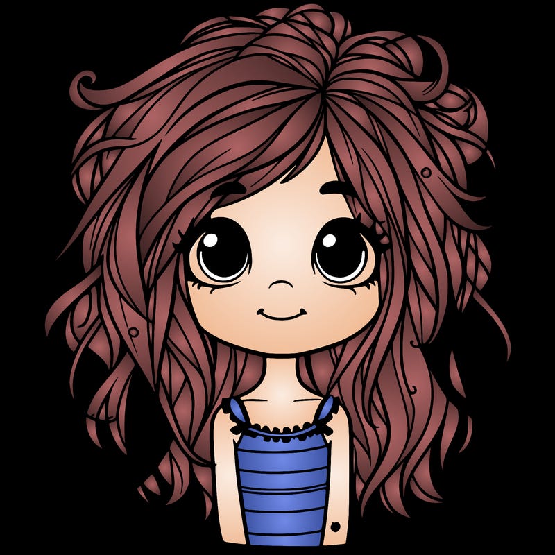 messy hair pretty  little  girl