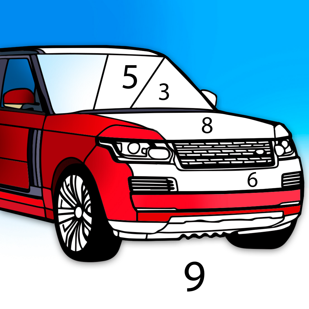 Cars Color By Number - Entertainment App | MWM