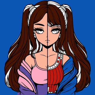 realistic girl split