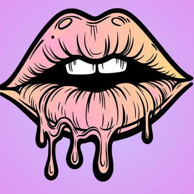 lips that look realistic and drip