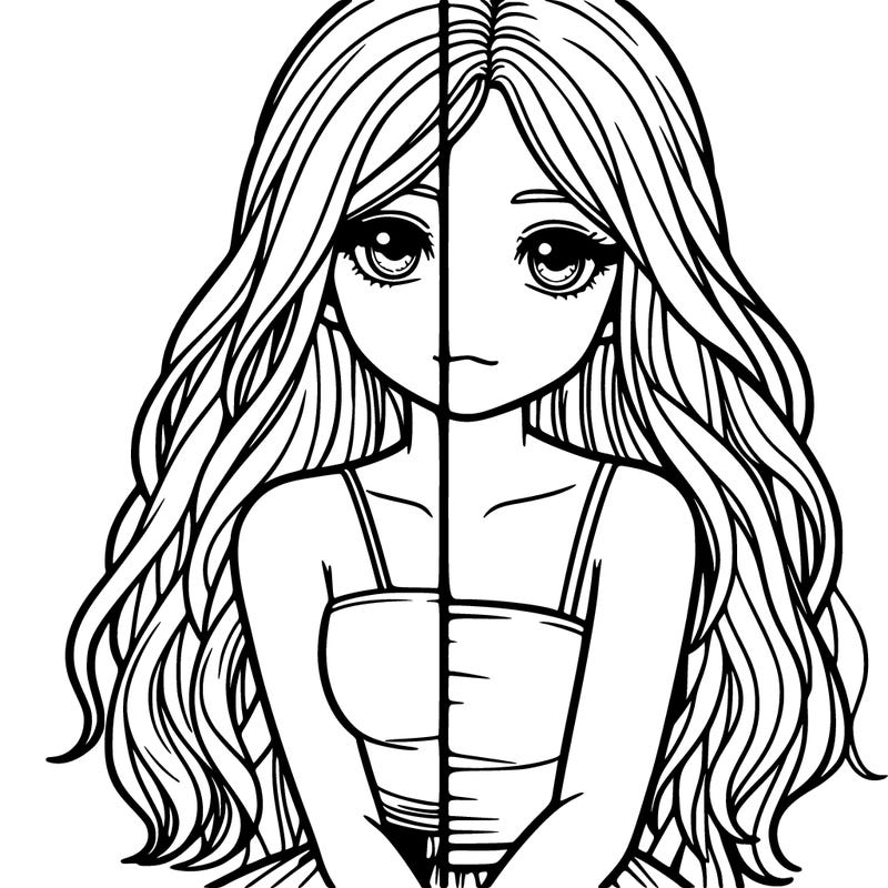 realistic  girl split