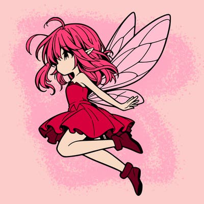 manga fairy flying