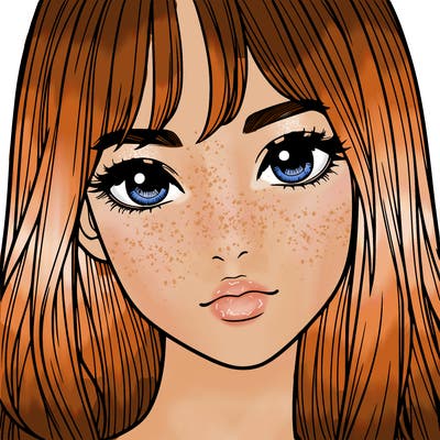 a realistic girl who is looking at you like she knows she in the screen