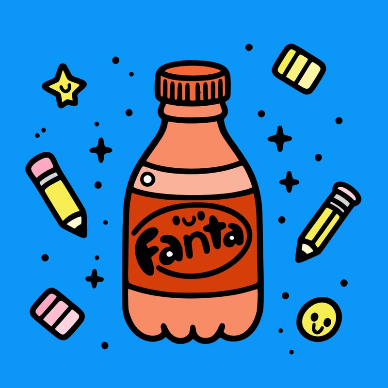 cute bottle of fanta
