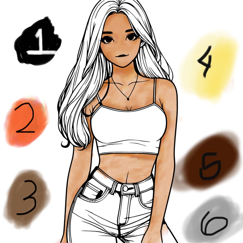 realistic girl wearing a crop top and jeans