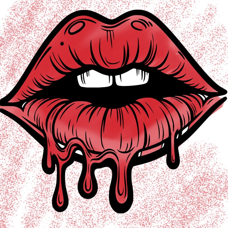 lips that look realistic and drip