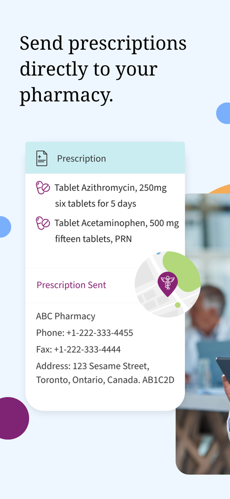 YourDoctors - Online Doctor - Digital prescription sent from the YourDoctors app to a pharmacy