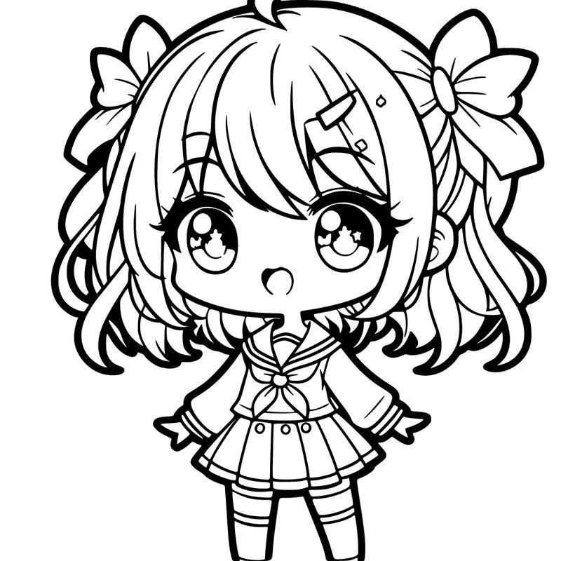 cute chibi anime girl