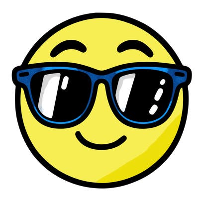 emoji with sunglasses