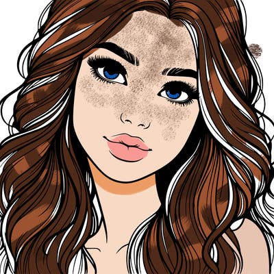 beautiful realistic girl