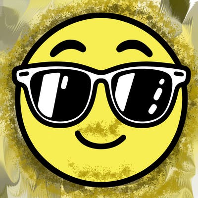 emoji with sunglasses