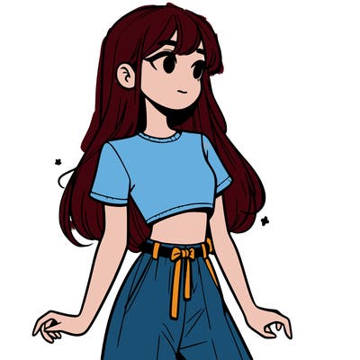 girl in a cute crop top