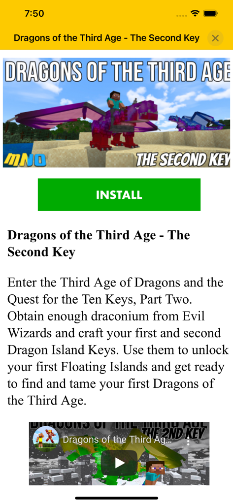 A Minecraft character riding a purple dragon in the Dragons of the Third Age addon preview.