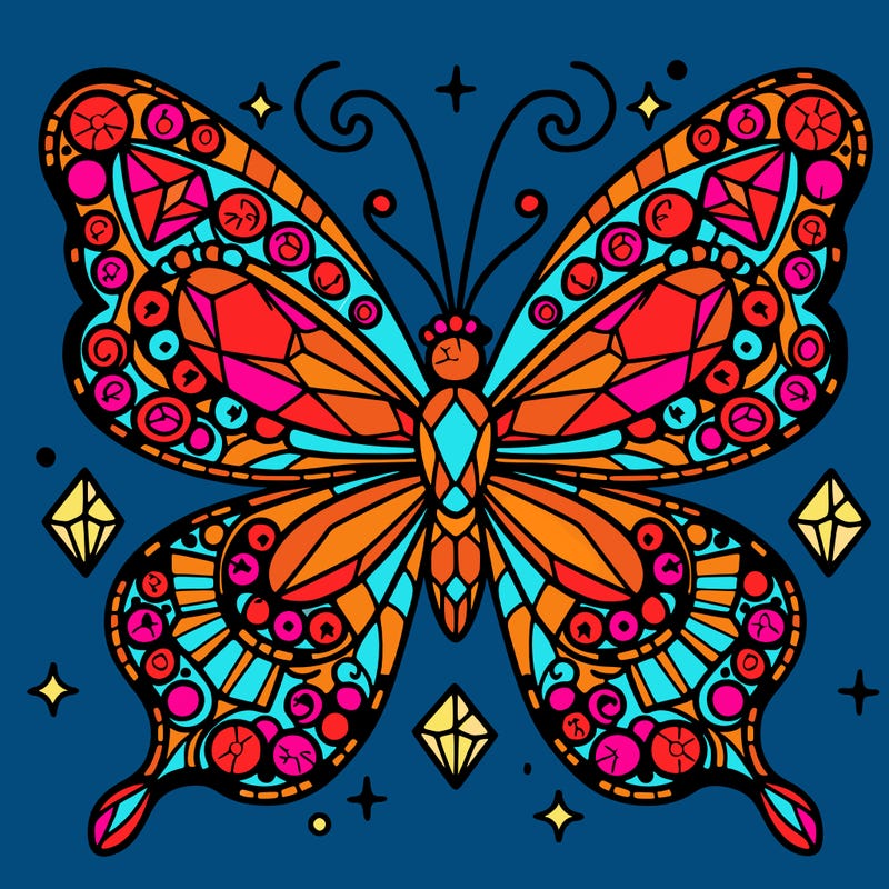jeweled butterfly