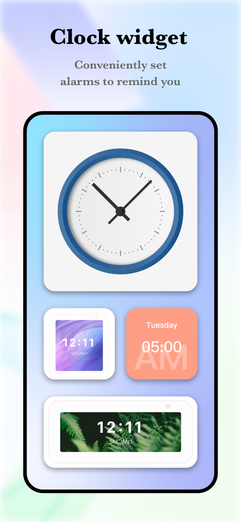 Widgets de reloj analógicos y digitales estéticos para la personalización de la pantalla de inicio del iPhone