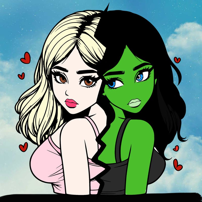 realistic girl split