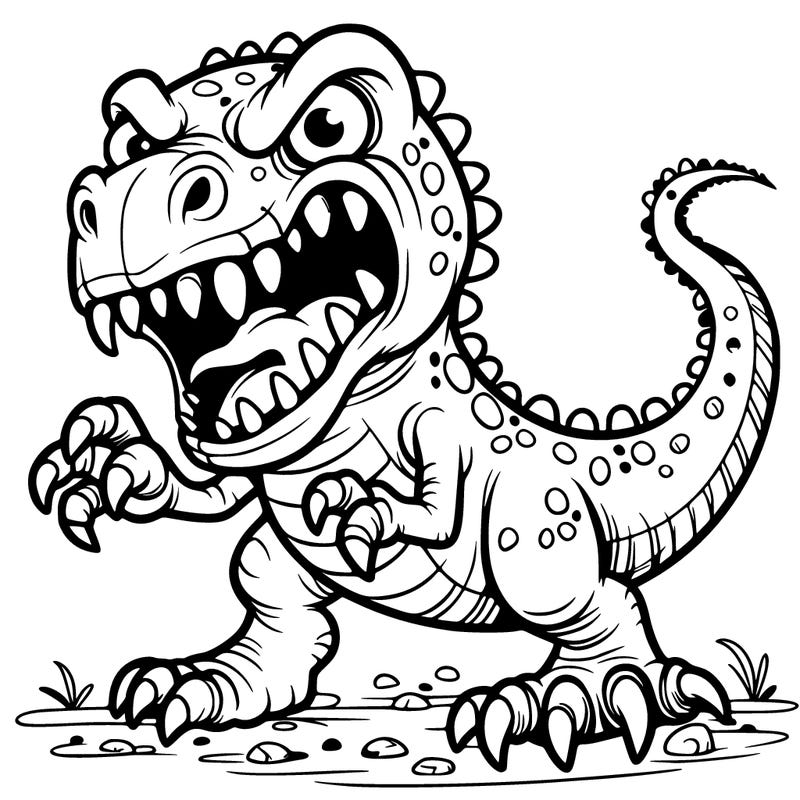 scary dinosaur