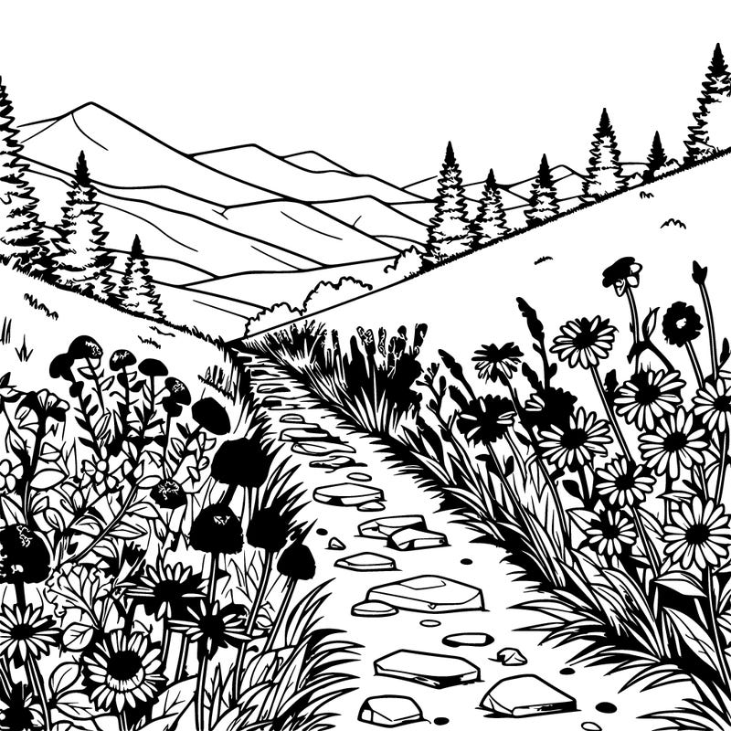 hiking trails lined with wildflowers