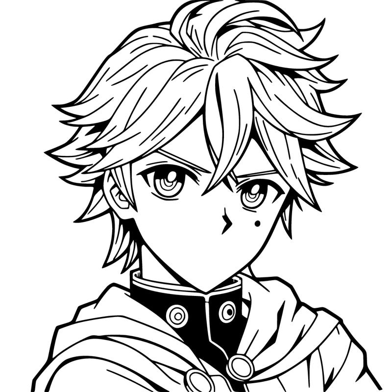 male manga character