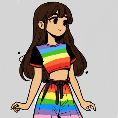 girl in a cute crop top