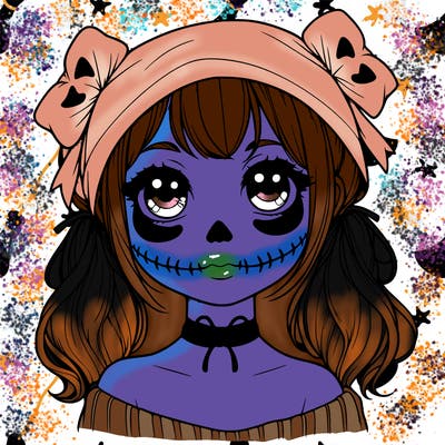 realistic girl halloween