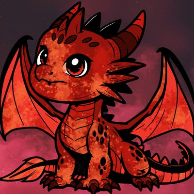 fierce baby night dragon