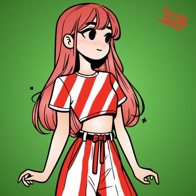 girl in a cute crop top