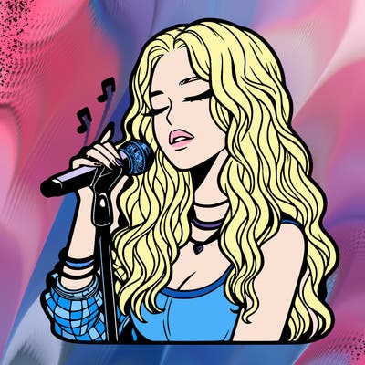 realistic female singer