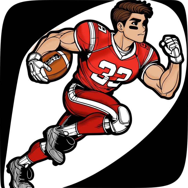 a super realistic football player