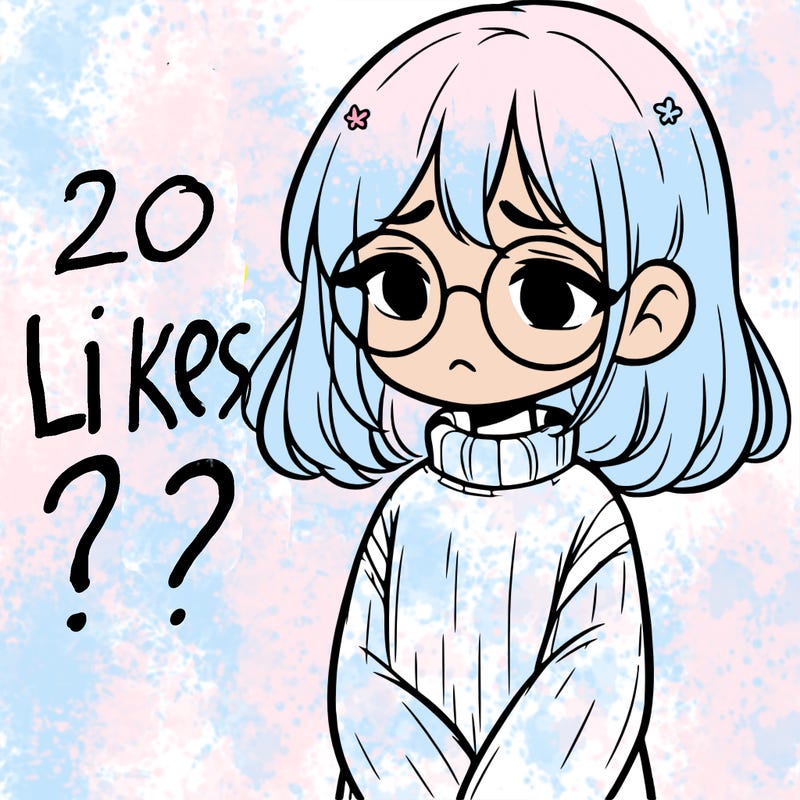 sad girl with glasses in a sweater