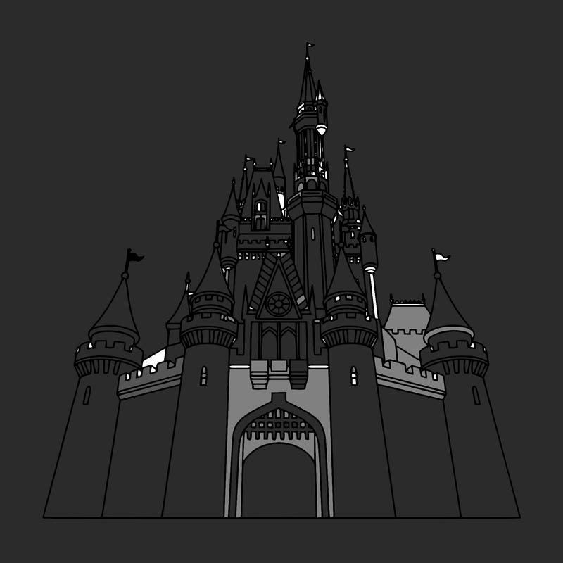 disney land their is a big castle