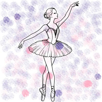 realistic ballerina