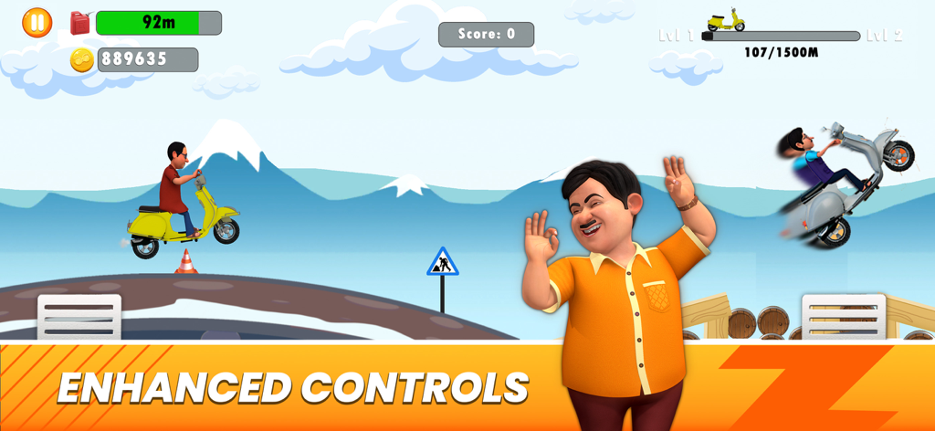 Bhide Scooter Race| TMKOC Game - Games App | MWM