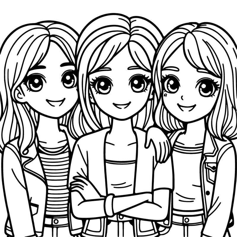 three girl best friends