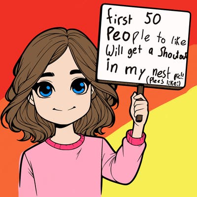 realistic girl holding up a sign