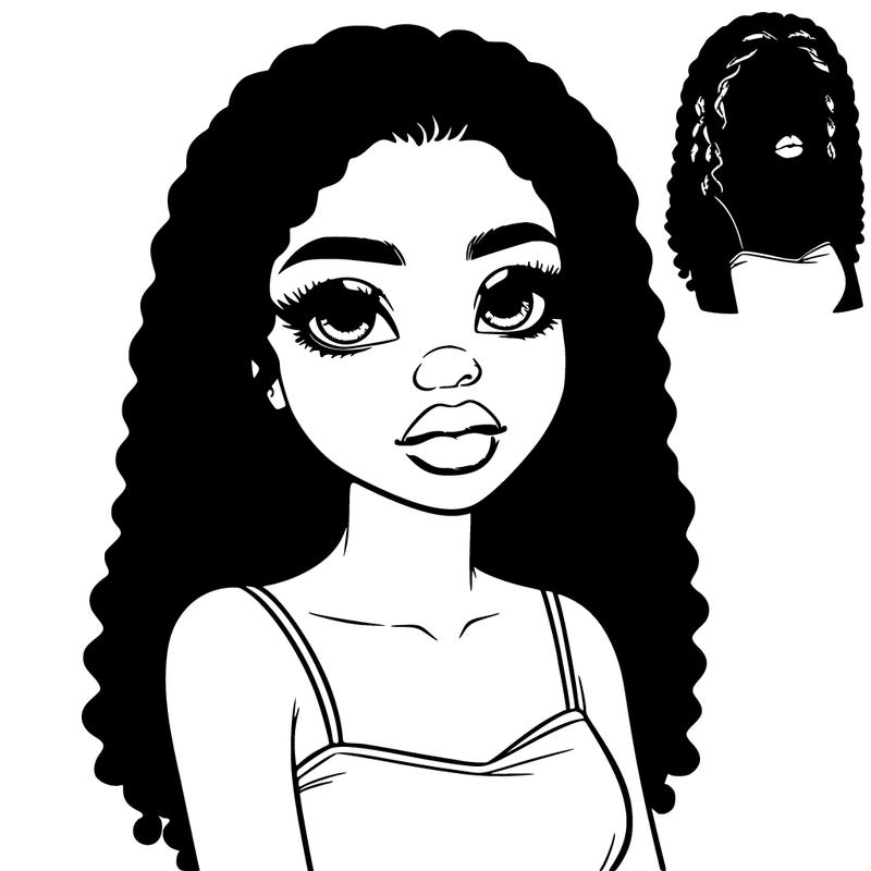 realistic black girl