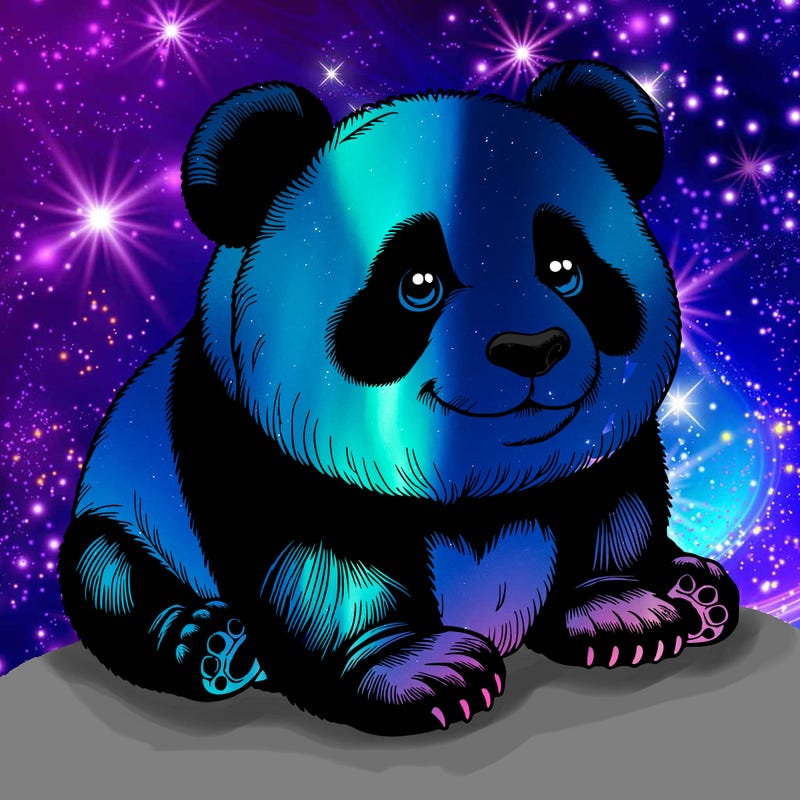 realistic panda