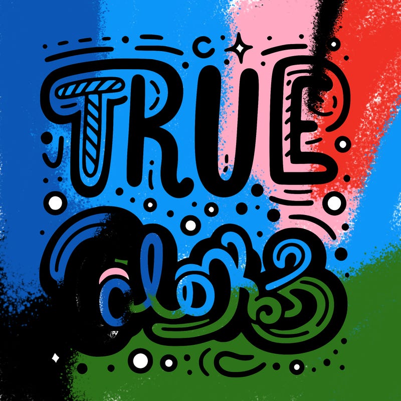 "true colors" written