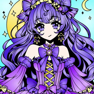 gorgeous anime magical girl