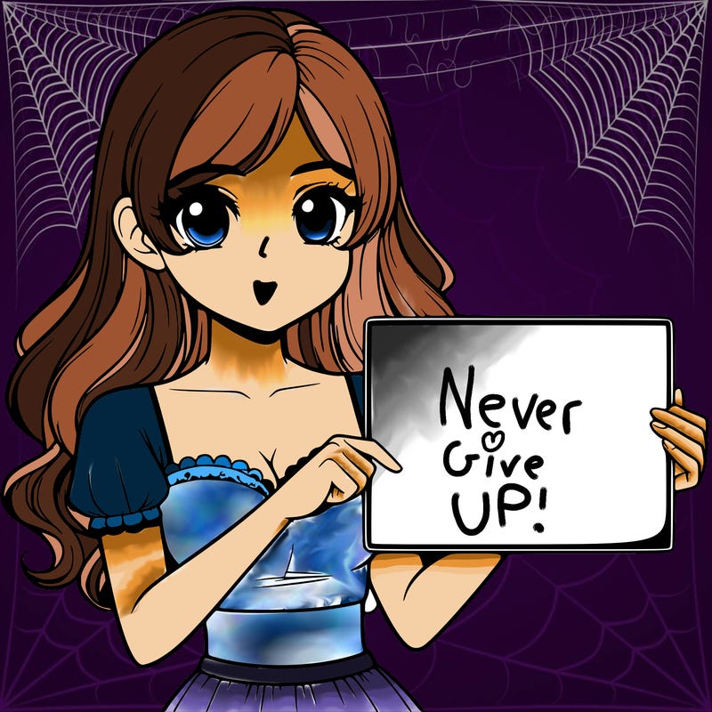 realistic pretty girl holding blank sign