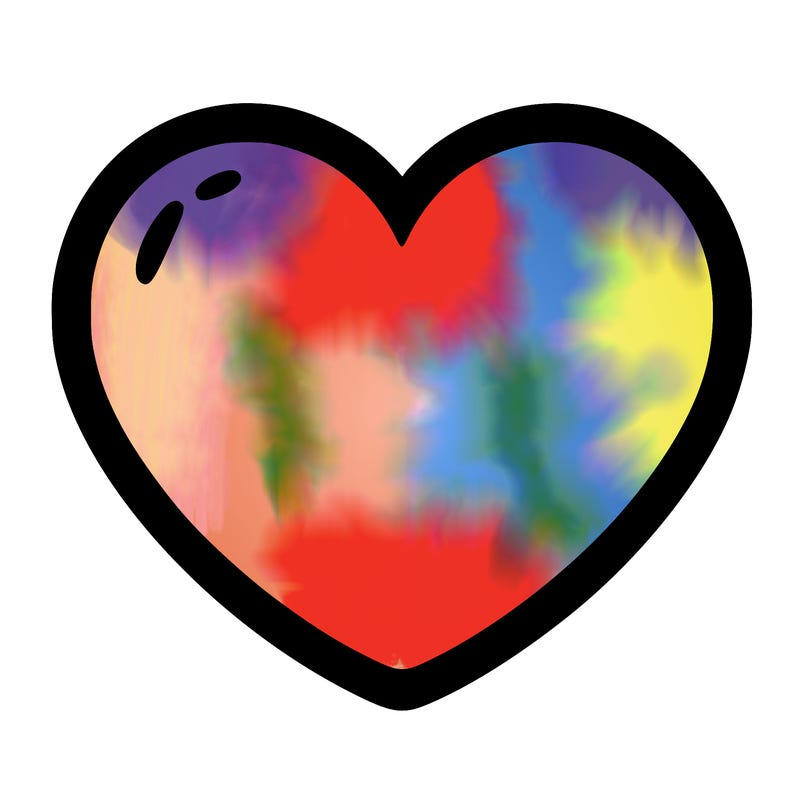 a blank heart