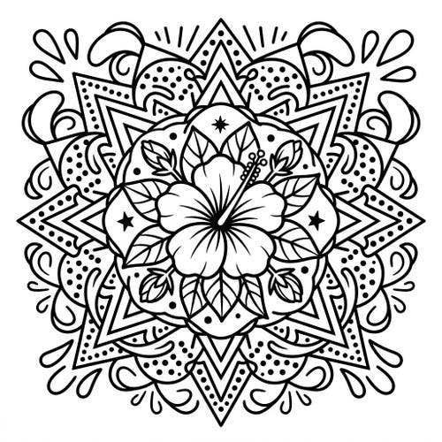 Hibiscus Mandalas