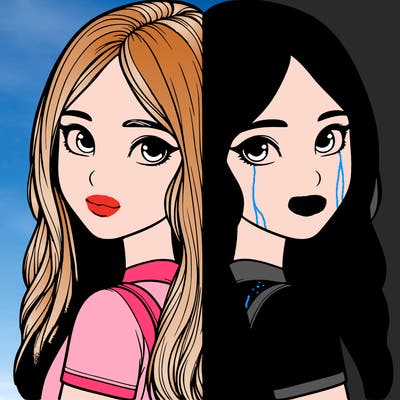 realistic girl split