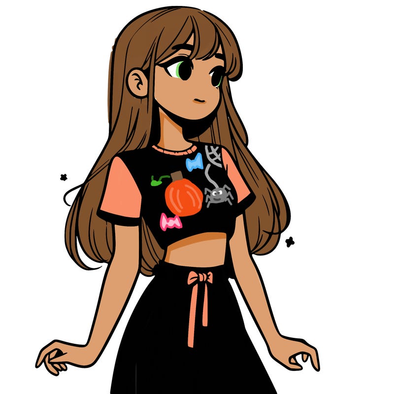 girl in a cute crop top