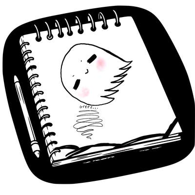 a blank sketch pad