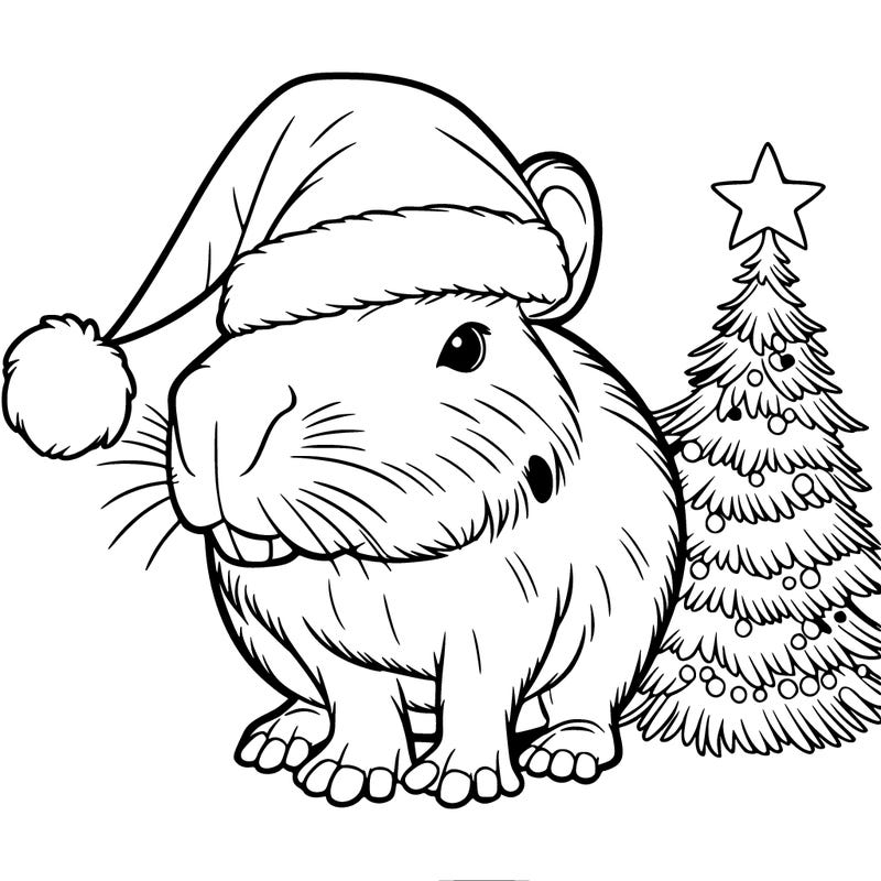 christmas capybara