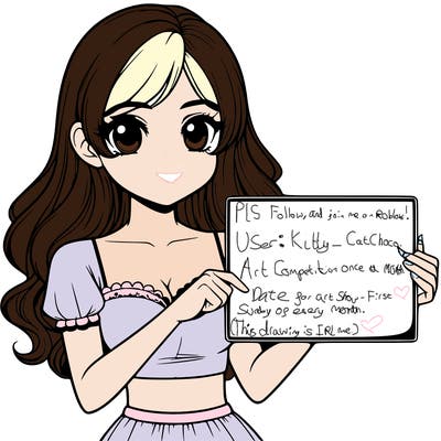 realistic pretty girl holding blank sign